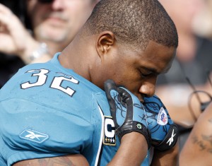 Jan. 1, 2012; Jacksonville FL, USA; Jacksonville Jaguars running back Maurice Jones-Drew before the game against the Indianapolis Colts at EverBank Field. Jacksonville defeated Indianapolis 19-13. Mandatory Credit: Matt Stamey-US PRESSWIRE