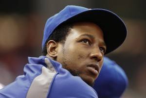 Texas Rangers second baseman Jurickson Profar (13) looks on during the game against the Colorado Rockies at Globe Life Park in Arlington. Mandatory Credit: Kevin Jairaj-USA TODAY Sports