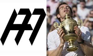 Andy Murray leaves Lagardere for his own agency, 77, the logo of which is seen above combined with his initials.  Photo via Ray Tang/Rex Features.
