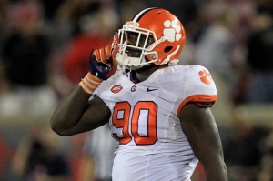 Projected first-rounder, Clemson DE Shaq Lawson has signed with agent Tory Dandy. Photo via theclemsoninsider.com.