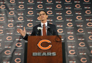 Chicago Bears new head coach Marc Trestman during a press conference at Halas Hall. Credit: David Banks-USA TODAY Sports