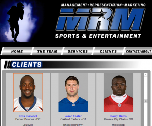 Marty Magid's MRM Sports & Entertainment represented defensive end Elvis Dumervil until a recent highly publicized snafu.