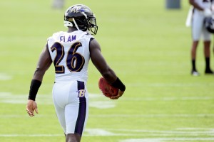 Baltimore Ravens safety Matt Elam (26) carries the ball during mini camp at Under Armour Performance Center. Mandatory Credit: Evan Habeeb-USA TODAY Sports