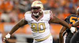 FSU DT Eddie Goldman during the 2014 season. Photo via USA Today Sports/Matthew Emmons