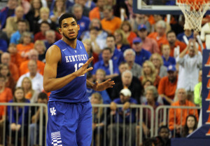Karl-Anthony Towns is projected to be the #1 pick in the 2015 NBA Draft (Credit: Kim Klement-USA TODAY Sports)