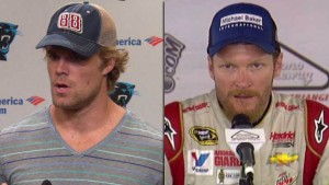 Greg Olsen & Dale Earnhardt Jr. via www.myfox8.com